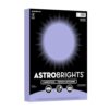 Astrobrights Pastel Cardstock, Light Purple, 8.5" x 11", 65 lb., 126 Sheets, Colored Cardstock for Crafts, Invitations and Printing (92094)