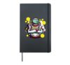 Astronaut On The Moon I Weltall Sci Fi Mond Kinder Hardcover Journal, Black