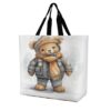 ASUOEFR Cute Bear Tote Bag Grocery Bags Shopping Bags