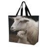 ASUOEFR Cute Sheep with Mother Tote Bag Grocery Bags Shopping Bags