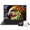 ASUS Vivobook S16 AI Business Laptop, 16" 120Hz 3K 2880 x 1800 OLED, AMD Ryzen AI 7 350(>Ultra 7 266V, 5GHz), 1-Zone RGB Backlit, FHD IR Webcam, Windows 11 Pro, Neutral Black(16GB DDR5 RAM | 2TB SSD)