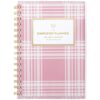 AT-A-GLANCE Planner 2026-2027 Weekly & Monthly Academic 12-Month July-June, 5-1/2" x 8-1/2", Front Cover Pocket, Simplified by Emily Ley, Oversized Plaid (EL51-201A) (Pack of 12)