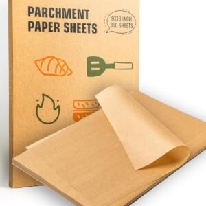 Atchake 360Pcs 9x13 Parchment Paper Sheets for Baking, Unbleached & Precut