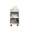 ATFRCGYBCZ Bookshelf Indoor Three-Tier Storage Rack with Roller Bookshelf Display Suitable for Living Room Study Office Book Bookcase