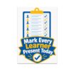 Attendance Record Wall Decor Poster, 13 x 19 in Homeschool Classroom