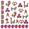 Aubrogo Party Favors -30Pcs Fidgets Snake Cube Puzzles Toy for Goodie Bags, Boys Stocking Stuffers, Bulk Fidgets Toy Treasure Box Classroom Prize Birthday Back to School Students Gifts