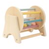 Aumotop Wooden Rattle Roller Ball Cylinder Drum Toy to Enhance Logic Thinking, Perfect for ParentChild Interaction