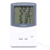 AUNMAS Mini Digital Temperature Meter Indoor Outdoor Thermometer Hygrometer with Probe Large Screen Display for Wall Table Home Use