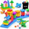 AuntyFey 32 Pcs Building Blocks Cubes Blocks for Kids, Learning Educational Stem Blocks for Kids Ages 4-8