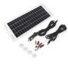 Aurikall Flexible Monocrystalline Silicon Panel Solar Battery Maintainer - 18V 5W Charger with 3 Meter Cable - Compatible with 12V Car and Motorcycle Batteries