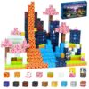 Aurname 200PCS Magnetic Blocks - Magnet Cubes, Lava Theme Magic Portal Set, Fade-Resistant STEM Sensory Building Bricks, Non-Toxic Montessori Construction Toys for 3+ Year Old Girls & Boys