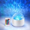 Aurora Ocean Wave Projector Light, Rechargeable Water Ripple Lamp 16 Colors