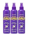 Aussie Miracle Curls 2nd Day Curl Activator Spray with Coconut & Jojoba Oil, Curl Refresher for Wavy & Curly Hair, 8.5 fl oz (Pack of 3)