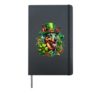 Australian Kelpie Dog St Patricks Day Artwork Hardcover Journal, Black