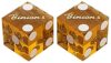 Authentic Las Vegas Craps Dice - Wide Selection Genuine Casino Table-Played Dice Pairs from The Strip, Downtown & Greater Las Vegas | Binion's - Yellow Polished