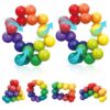 Autism Sensory Toys for Autistic Children, Fidget Toys for Kids Adults, ADHD Rainbow Ball Stress Toy Classroom Treasure Chest Travel Essentials Calm Down Toddler Easter Basket Stuffer