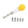 Automatic Center Hole Punch Tool Set With Five Stainless Steel Tips For Belt Strap Watch Band And Crafting On Gasket Paper Cloth Plastic Material Silent Quick Action Hand Tool Kit