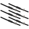 AUTSUPPL Elastic Bookmark Strap with Built-in Line Pointer 6pcs Pu Leather Black Stretchy Planner Band to Hold Notebooks and Journals Closed for Bible and Binder for Readers