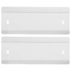 AUTSUPPL Indicator Nameplate Stainless Sign Sliding Steel, Application 2pcs Changeable Holder with Self-adhesive Modern Minimalist Style Metal Door for Office and Business Wall