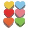 AUTSUPPL Refrigerator Magnets and Firm Adhesion, Cute and Lovely 120pcs Heart Shaped with Reusable Rubber Material Magnetic Stickers for Fridge, Student and Teacher Rewards, Home