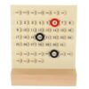AUTSUPPL Reusable Perpetual Calendar for Desk and Kitchen, Stylish Abs and Wood Material with Manual Date Changing, Decorative Plastic Month Date Display Desktop Decor for Daily Use