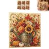 Autumn Harvest Pumpkin Pearl Diamond Painting Kit, DIY Art Decor for Adults (Fall Floral Watering Can)