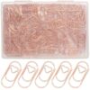 Auvotuis Rose Gold Paper Clips, 100 Pcs, Heart Shaped