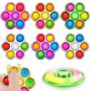 Aveloki Fidget Spinner 6 Pack Pop,Fidget Spinners for Kids & Adults,Fidget Toys Adults Stress Relief,Sensory Toys for Kids with Autism ADHD Toys