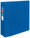 Avery® Heavy-Duty 3 Ring Binder, 4 Inch One Touch EZD® Rings, 4.5 Inch Spine, 1 Blue Binder (79884)