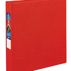 Avery Heavy-Duty Binder with 1.5-Inch One Touch EZD Ring, Red (79585)