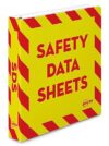 Avery® Heavy-Duty Industrial SDS Binder, 1.5 One-Touch EZD® Rings, 400-Sheet Capacity, Yellow/Red Border (18950)