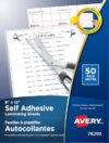 Avery Laminating Pouches Self Adhesive Clear 3mm 9" x 12" 50 Sheets Per Pack (76293)