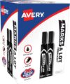 Avery Marks-A-Lot Large Desk-Style Chisel Tip, Value Pack 36 Black Permanent Markers are perfect for signs and posters (98206) (Pack of 12)