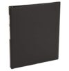 Avery® Standard 3 Ring Binder, 0.5" Round Rings, 100-Sheet Capacity, 0.7 Inch Wide Spine, 1 Black Binder, Ideal for Lightweight Organization and Occasional Referencing (03201)