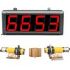 AVSMGP 4-Digit Clicker Counter, Infrared Sensor Counter with 5M Detection Range 9999 Capacity & Power Failure Memory Reset Function for Production Line Counting