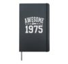 Awesome Since 1975 Awesome Since Birthday 1975 Vintage Hardcover Journal, Black