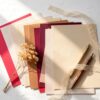 AWQOIU A5 Textured Scrapbook Paper Pack, 40 Sheets Vintage Decorative Paper