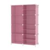 AWTATOS Closet Organizer 8 Cube Storage Shelves, Pink