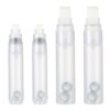 Axafazup Empty Refillable Paint Markers, 4 Pack Paint Syringe with Brush Tip, Jumbo Tips 10mm and 16mm, Clear Transparent Barrels, for Acrylic on Rocks Glass Ceramics Wood Metal Graffiti DIY