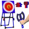 Axe Throw Target Game, 2-in-1 Axe Throw & Lawn Dart Combo Backyard Game Set with 8 Long-handled Flying Axe & 8 Six-star Dart, Large Target Area Design for Family Parent-child, Office Stress Relief