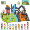 Axirata 208 PCS Magn-etic Building Blocks, Magn-etic Block Building Cubes Set for Kids Toddlers Ages 3+, STEM Sensory Toys Mag-net Tiles Birthday Gifts for Boys and Girls Age 3 4 5 6 7 8 9 10 11 12+