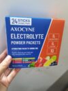 AXOCYNE 24 Sticks Sugar Free Electrolytes Powder Packets Hydration Packets Liquid Daily IV Electrolyte Drink Mixes for Sports