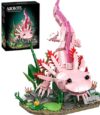 Axolotl Building Set, Compatible with LEGO Animals, Marine Animal Building Kit with Movable Joints & Display Base, Building Toys Desk Decor, Creative Gift for Girls Kids Boys 8+ (998 PCS)