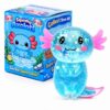 Axolotl Squishy Stress Ball, Soft TPR Slow Rising Squeeze Toy, Cute Axolotl Fidget Toy for Stress Relief, Anxiety Calming Sensory Toy for Kids Adults(Blue Long Tail Axolotl)