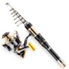 Aymzbd Carbon Fishing Reel Reel Handle Metal Alloy Portable Handle Grip Suitable for Recreational Fishing Family Gatherings Outdoor Adventures, 2.4m
