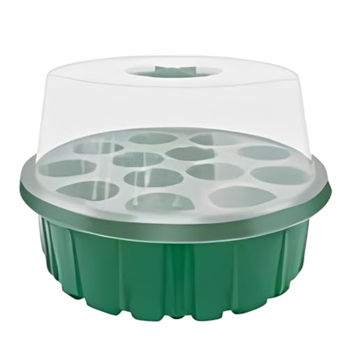 Aymzbd Tray Seedling Tray Tray Plant Propagator Starter Tray PET with Base and Adjustable Dome to Support Strong Roots Suitable for Gardeners Balcony Racks Indoor Seed Stations