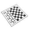 AYNEFY Portable Checkers Set, Folding Plastic Board Game with Exquisite Pieces, Ideal for Family Activities and Travel, Size 13x13 Inch