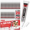 B-7000 Glue Clear with Precision Tip, 15ml 24 Pack Multi-Function Craft Adhesive, Waterproof Strong Bond Glue for Jewelry Making, Rhinestones, Bedazzling, Crafts, Shoes, Fabric, Phone Repair
