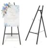 Babenest Black Easel Stand for Sign, 4-Tier Art Stand for Display