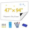 Babenoun Magnetic Dry Erase Board Contact Paper 47"x94" for Wall